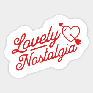 Lovely Nostalgia: A Trip Down Memory Lane Sticker